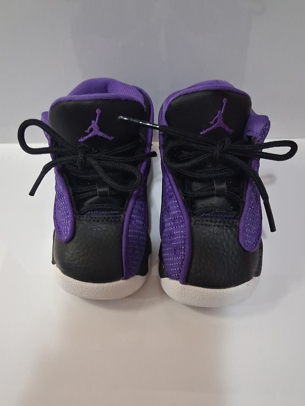 Jordan 13 Retro Purple Venom Sneakers Kids Black and Purple Size 4CBaby Sneakers